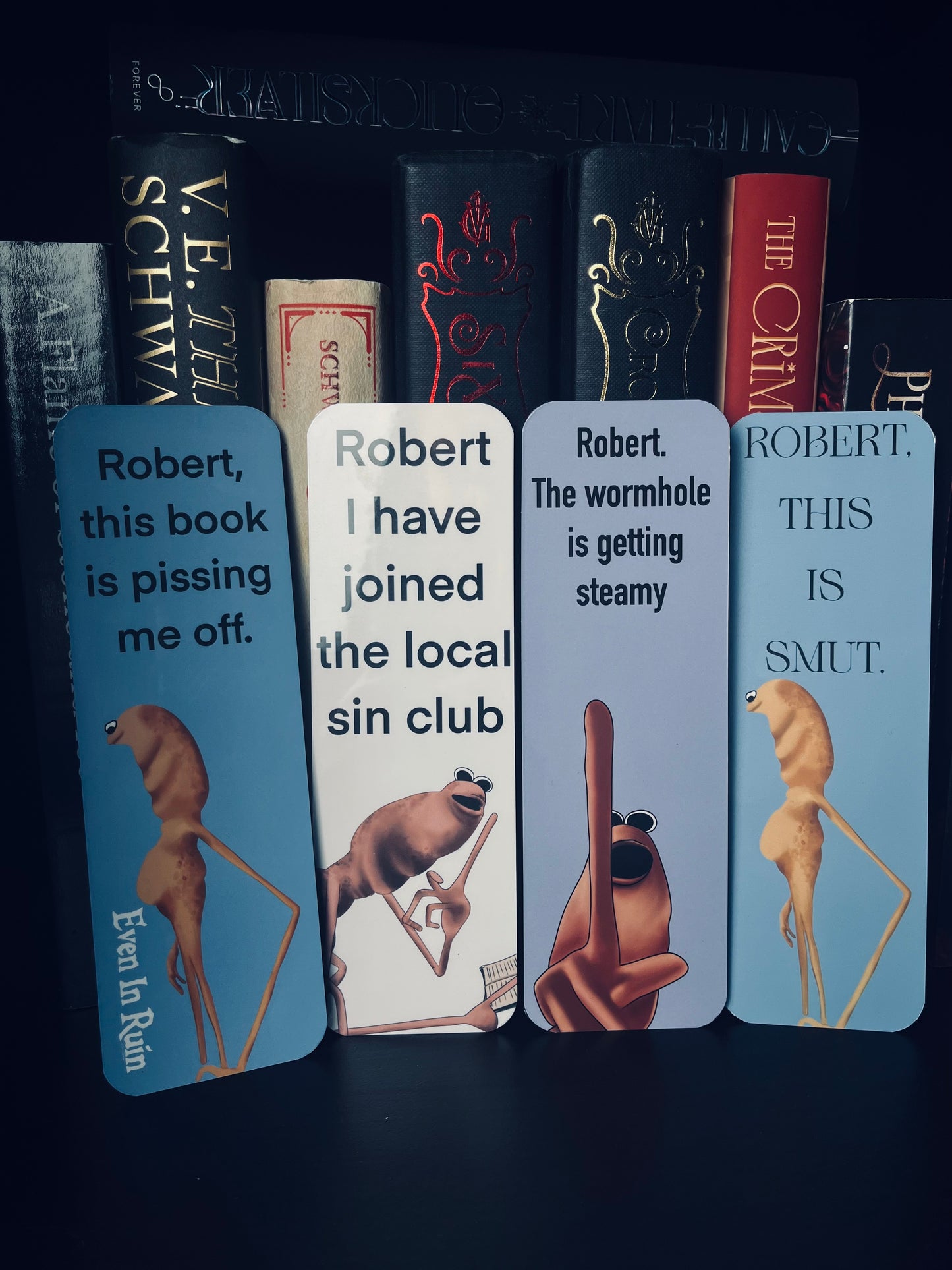 Marcus the Worm 2.5x7 inches (Double Sided) bookmark