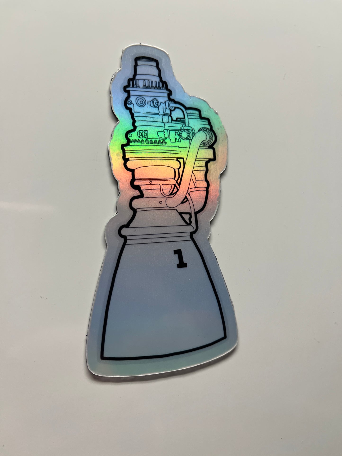 4 inch Holographic Raptor magnet