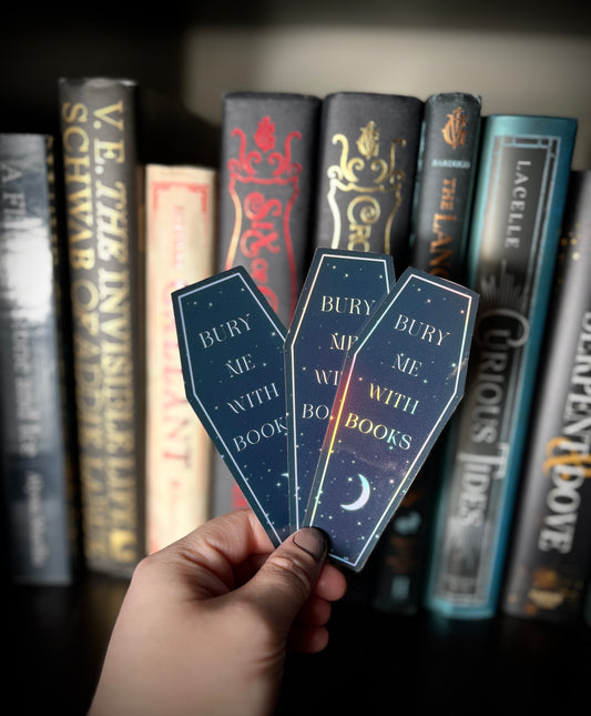 Bury Me with Books sticker 3 inches