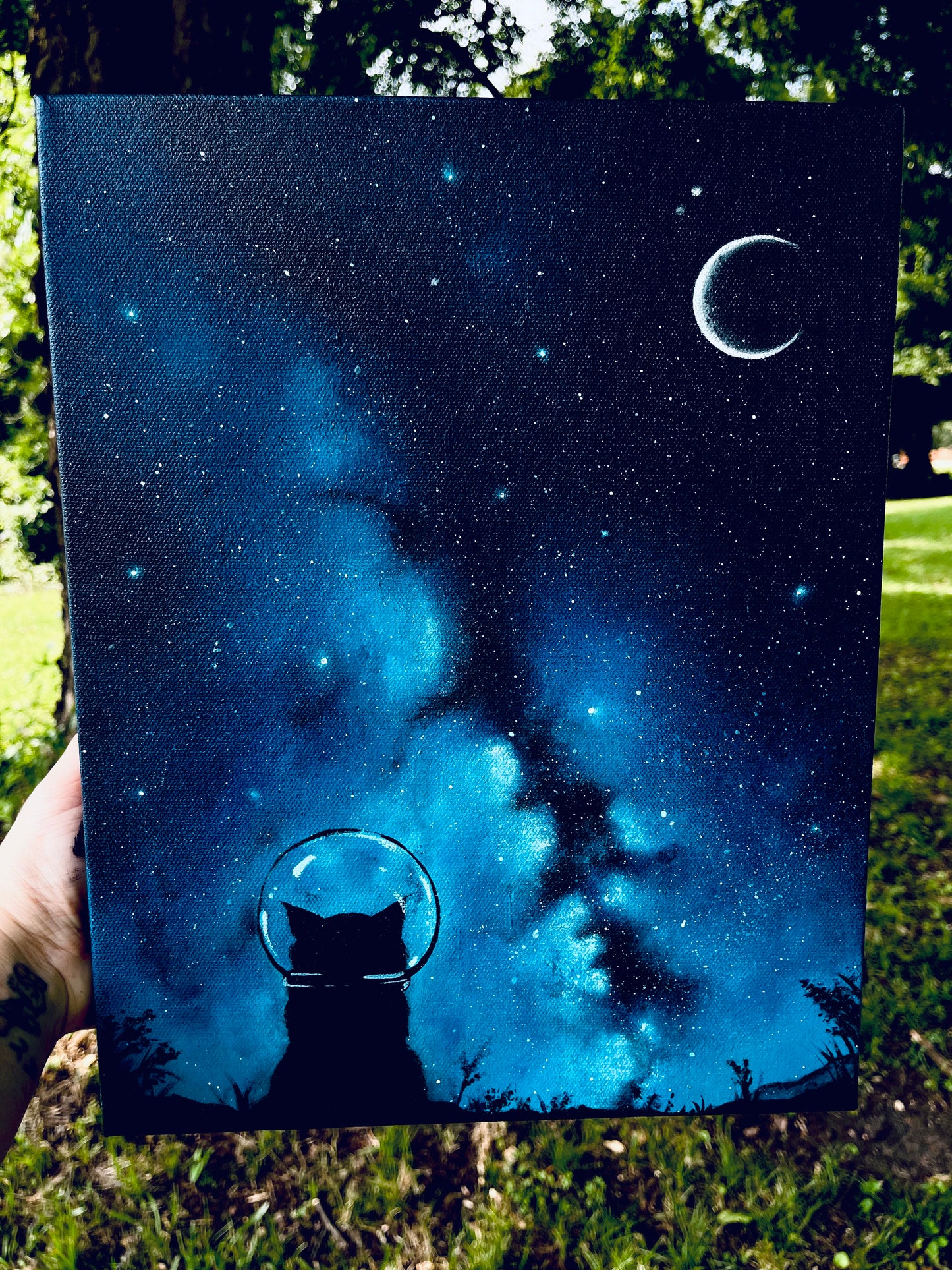“Dare to Dream” High quality Glow-In-the-Dark ORIGINAL acrylic painting