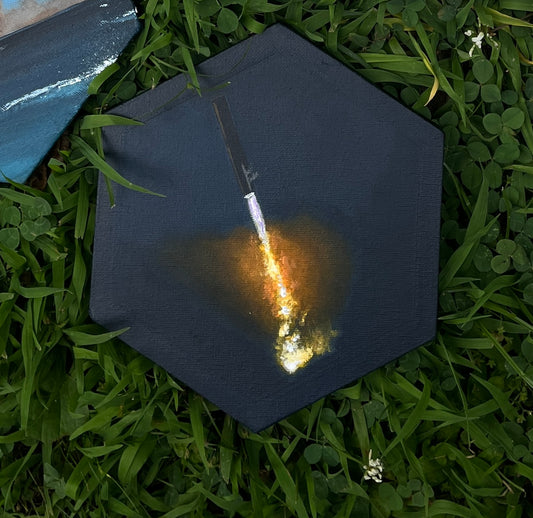 Booster Return hand painted ORIGINAL- Made to order - 3 sizes