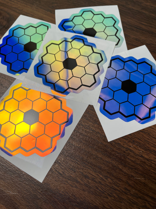 James Webb Vivid Multi Color Holographic Layered Decal