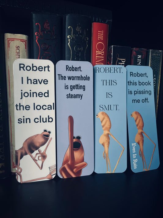 Marcus the Worm 2.5x7 inches (Double Sided) bookmark