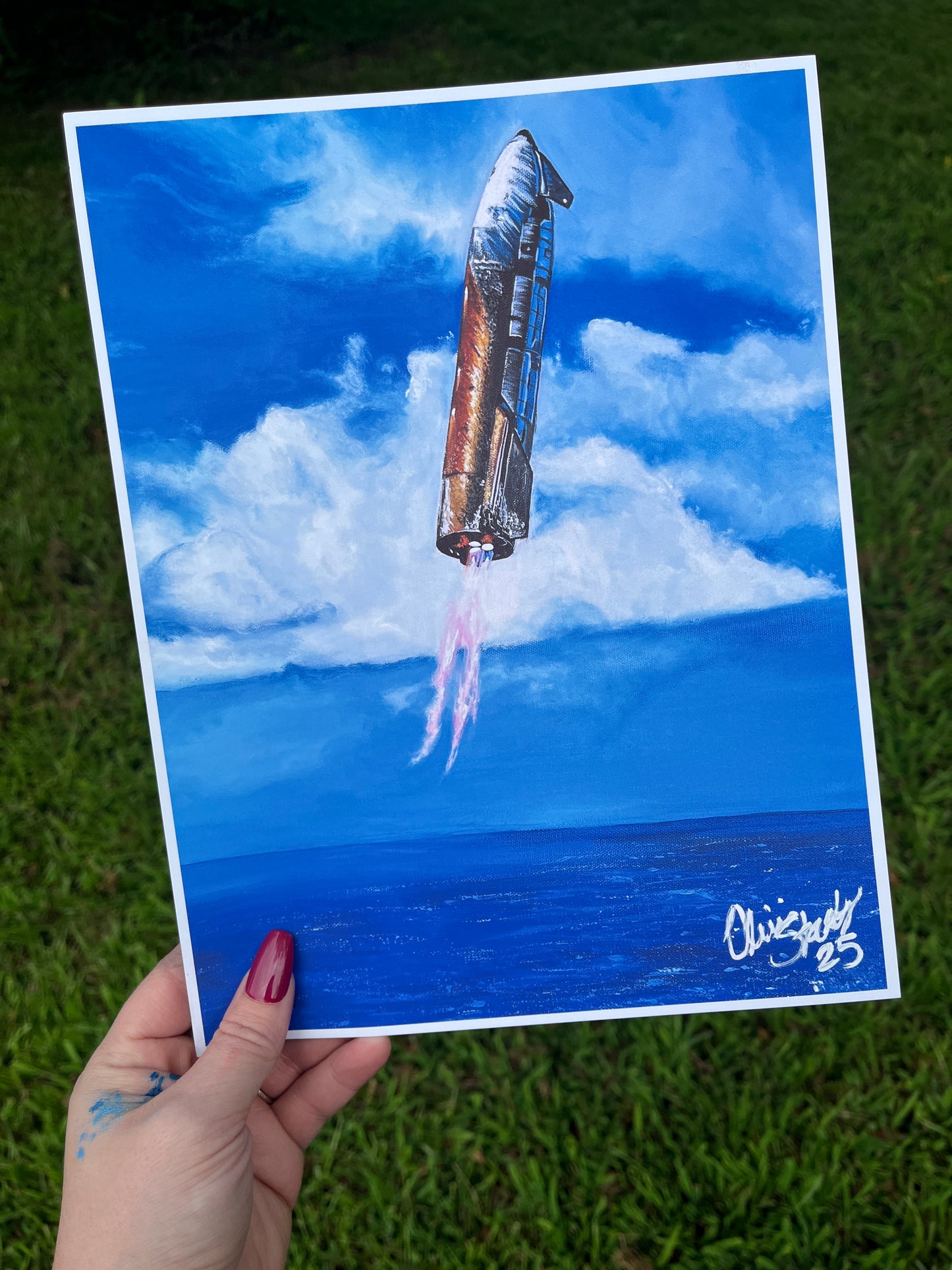 Limited: Hand signed 8.5x11in Print “Thank You, SpaceX”