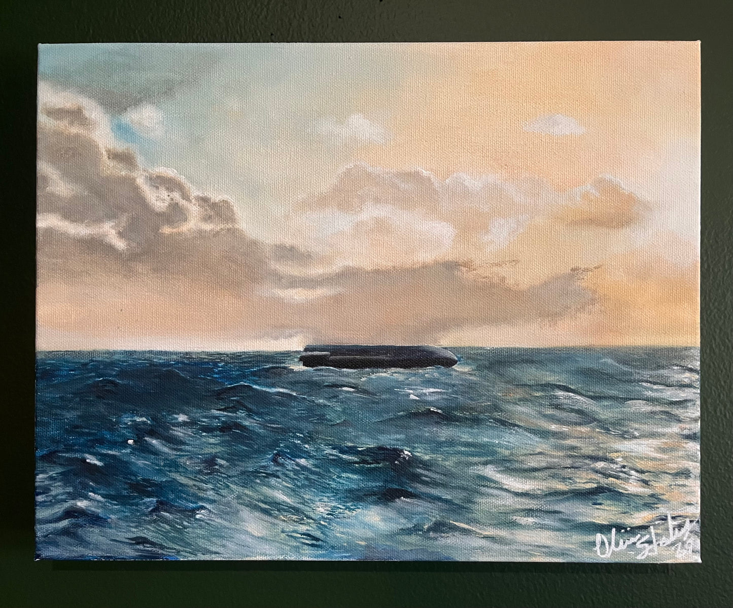 “Starfish” ORIGINAL Starship acrylic on canvas 11x14 inch