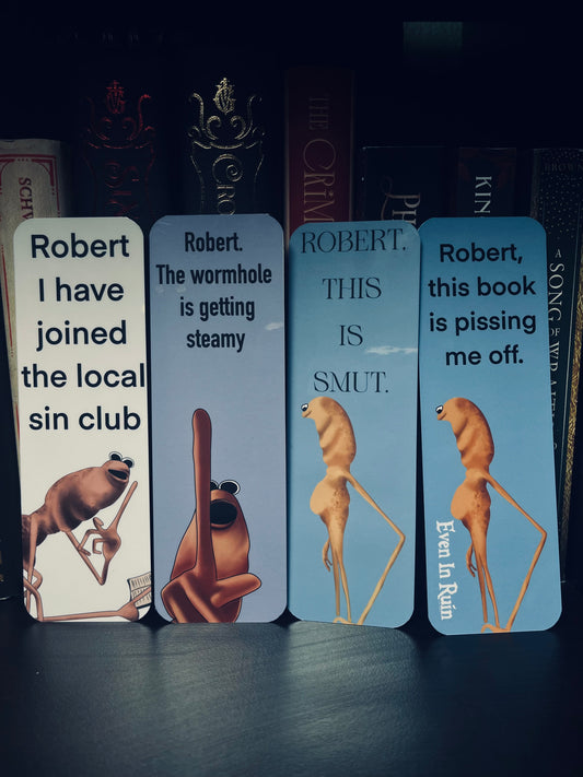 Marcus the Worm 2.5x7 inches (Double Sided) bookmark
