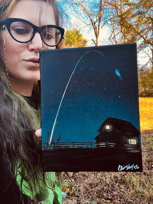 “Chasing Rockets” 8x10 inches