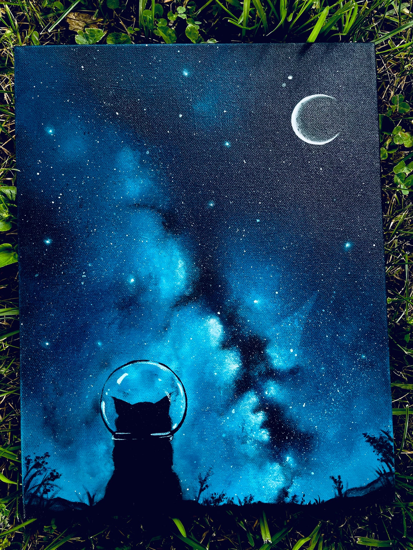 “Dare to Dream” High quality Glow-In-the-Dark ORIGINAL acrylic painting