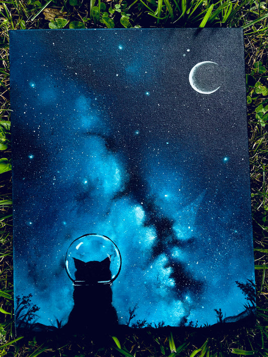 “Dare to Dream” High quality Glow-In-the-Dark ORIGINAL acrylic painting