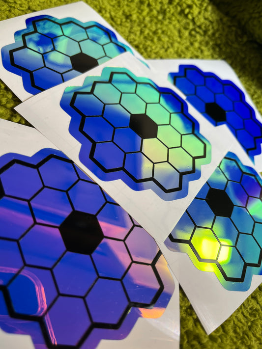 James Webb Vivid Multi Color Holographic Layered Decal