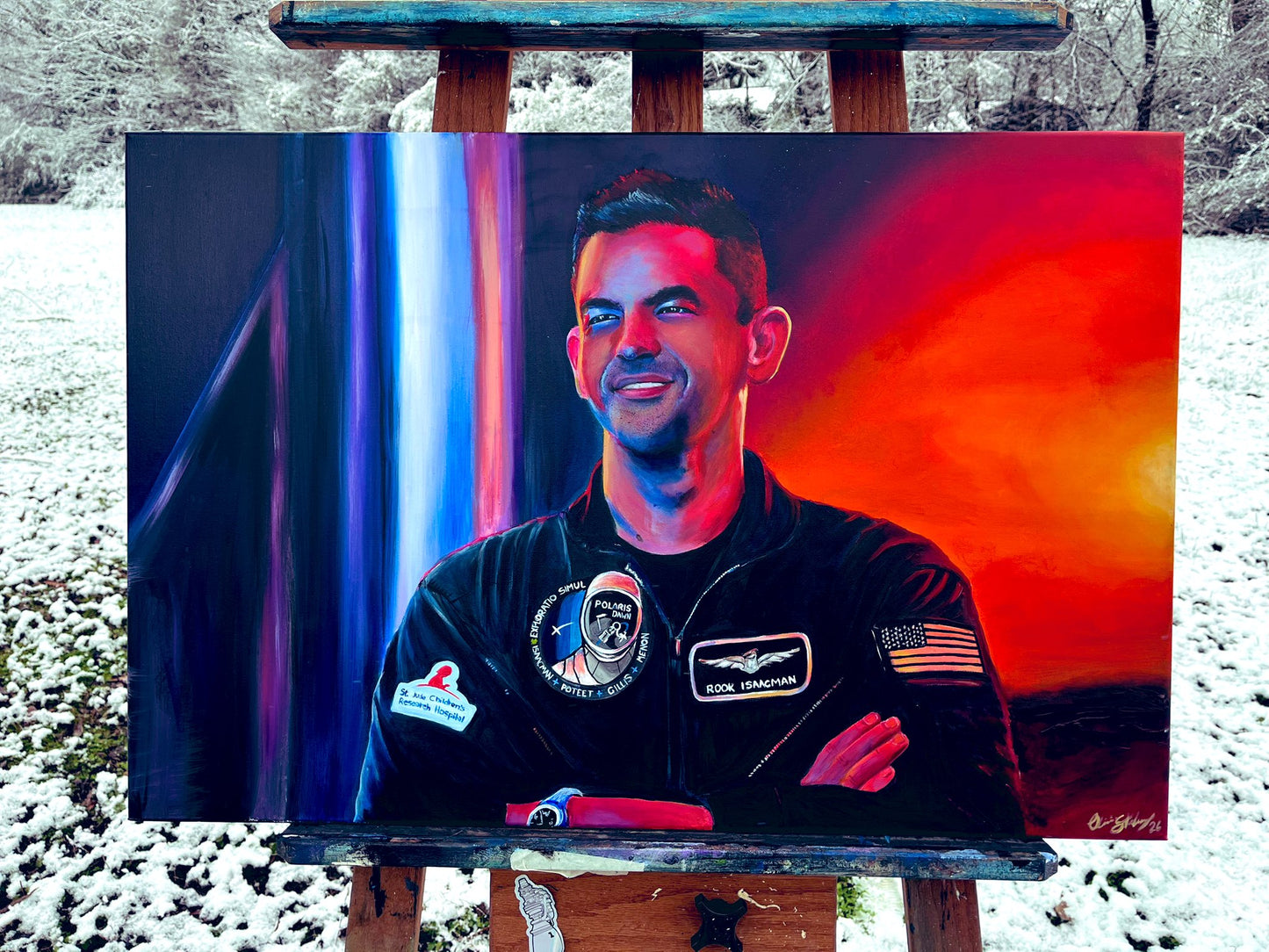 “In Good Hands” 24x36 inches Acrylic ORIGINAL