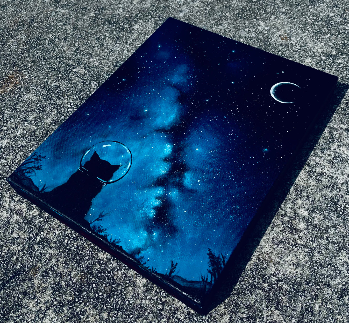 “Dare to Dream” High quality Glow-In-the-Dark ORIGINAL acrylic painting