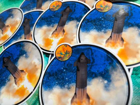 Starship Hop Sticker