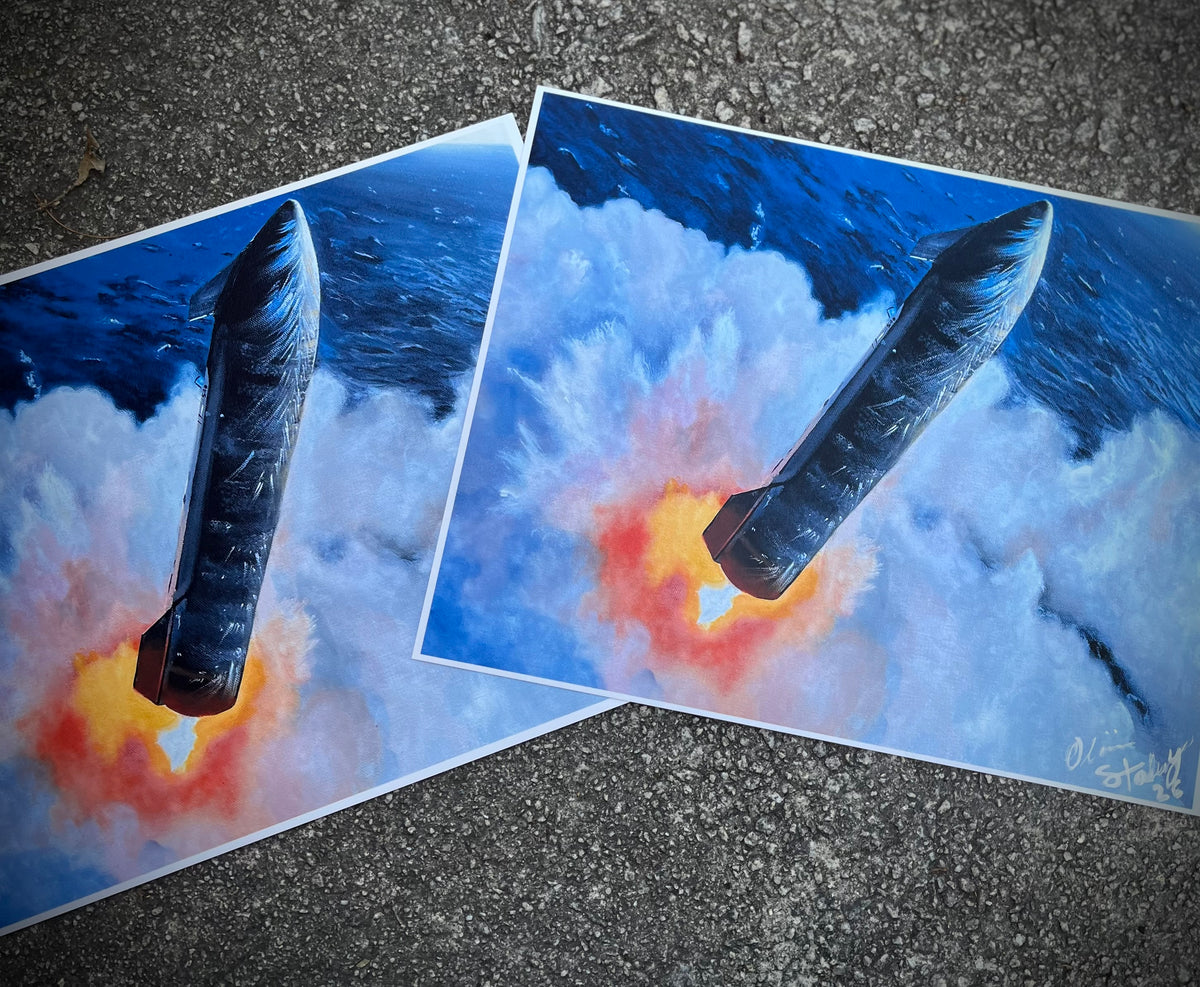 S40 Splashdown PRINT hand signed