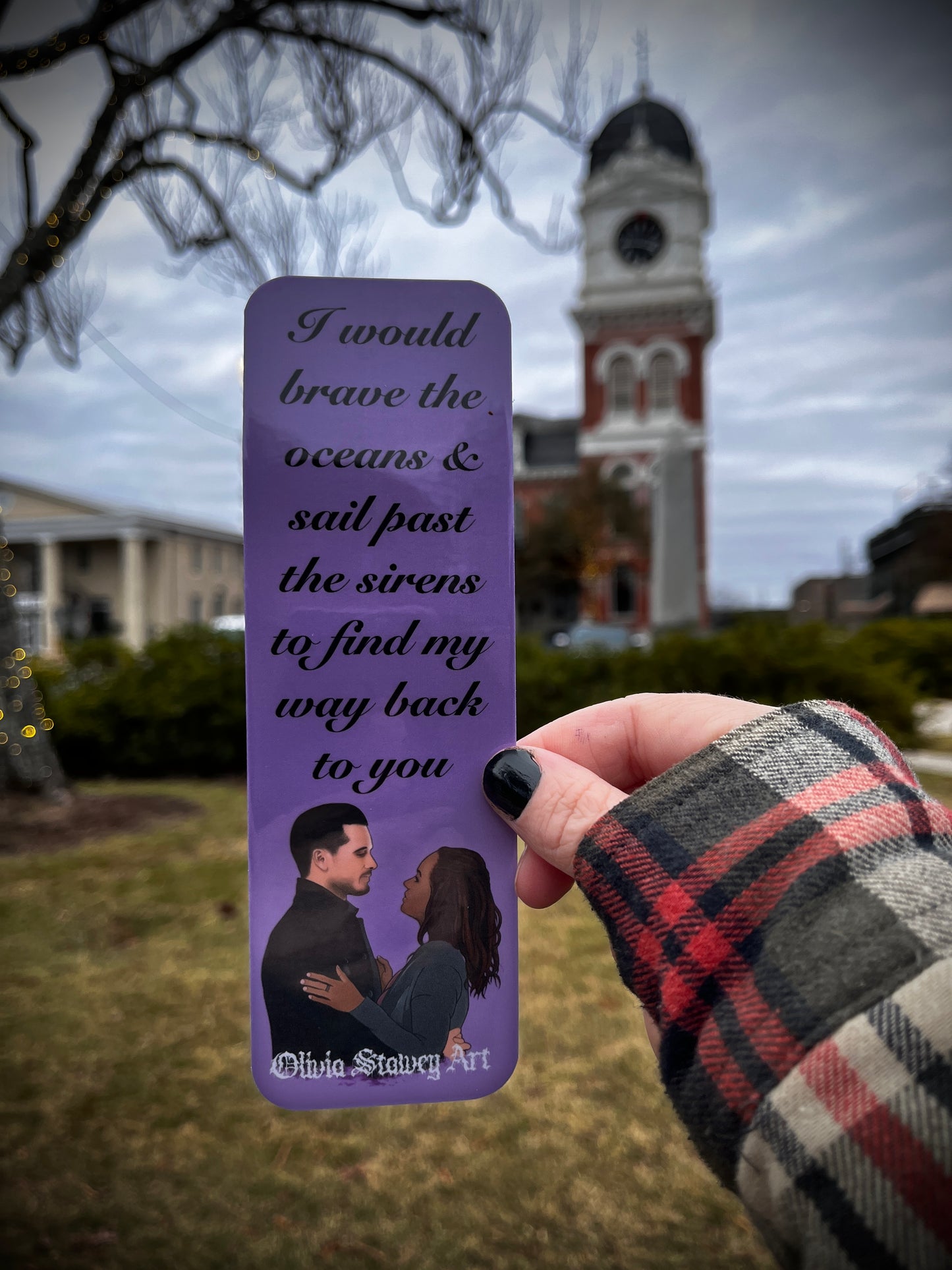 Bonnie and Enzo Benzo forever 2.5x7 inch (double sided) bookmark