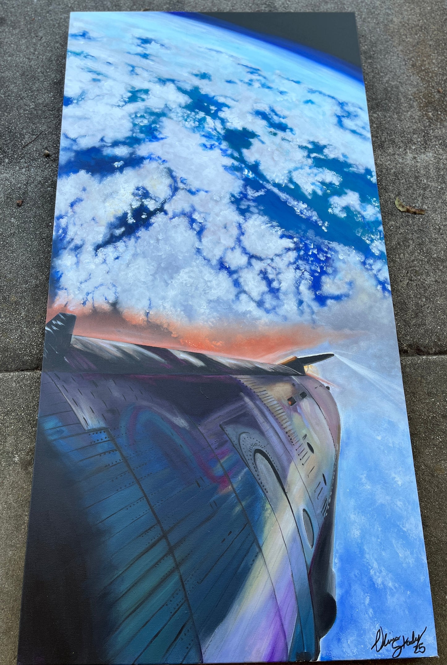 24x48 inch “Humanity” ORIGINAL acrylic