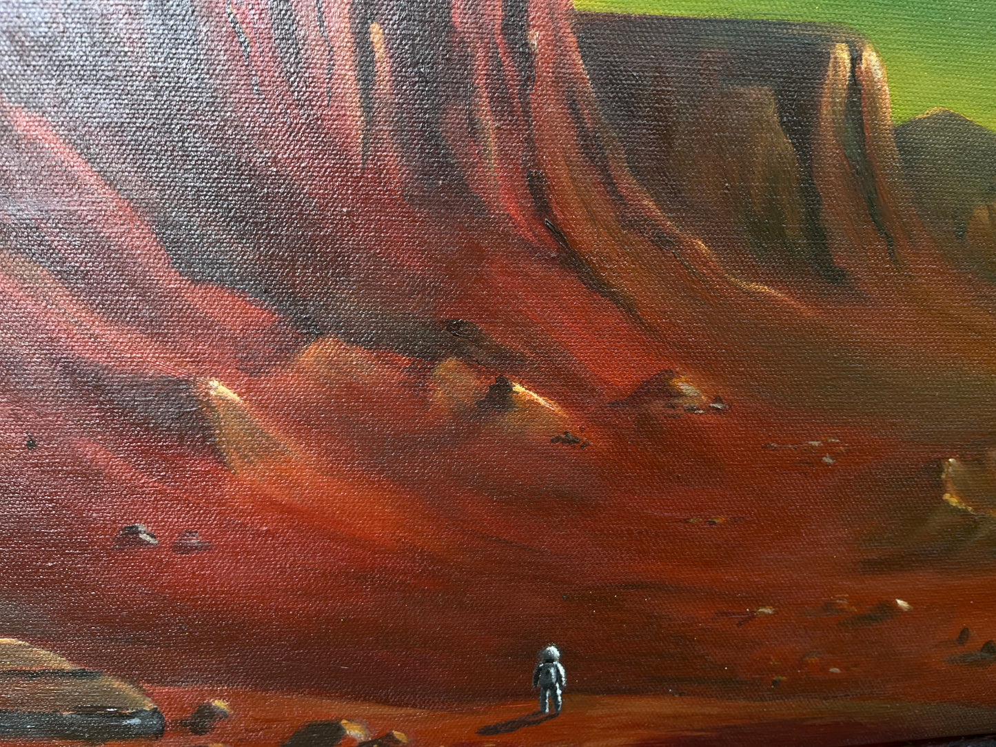 “Population: 1” 36x36 inches ORIGINAL acrylic on canvas