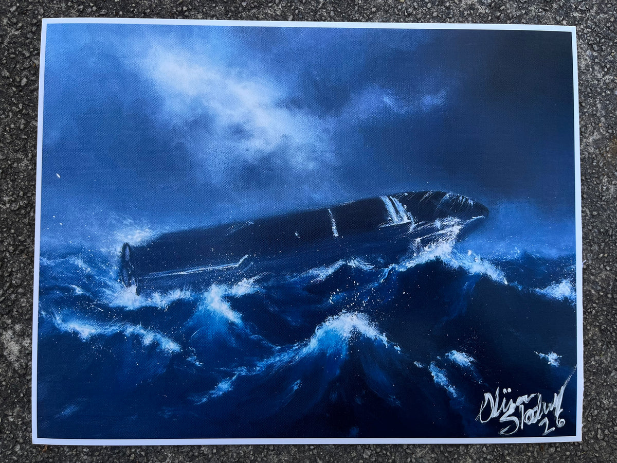 “Don’t Give Up the Ship” PRINT hand signed