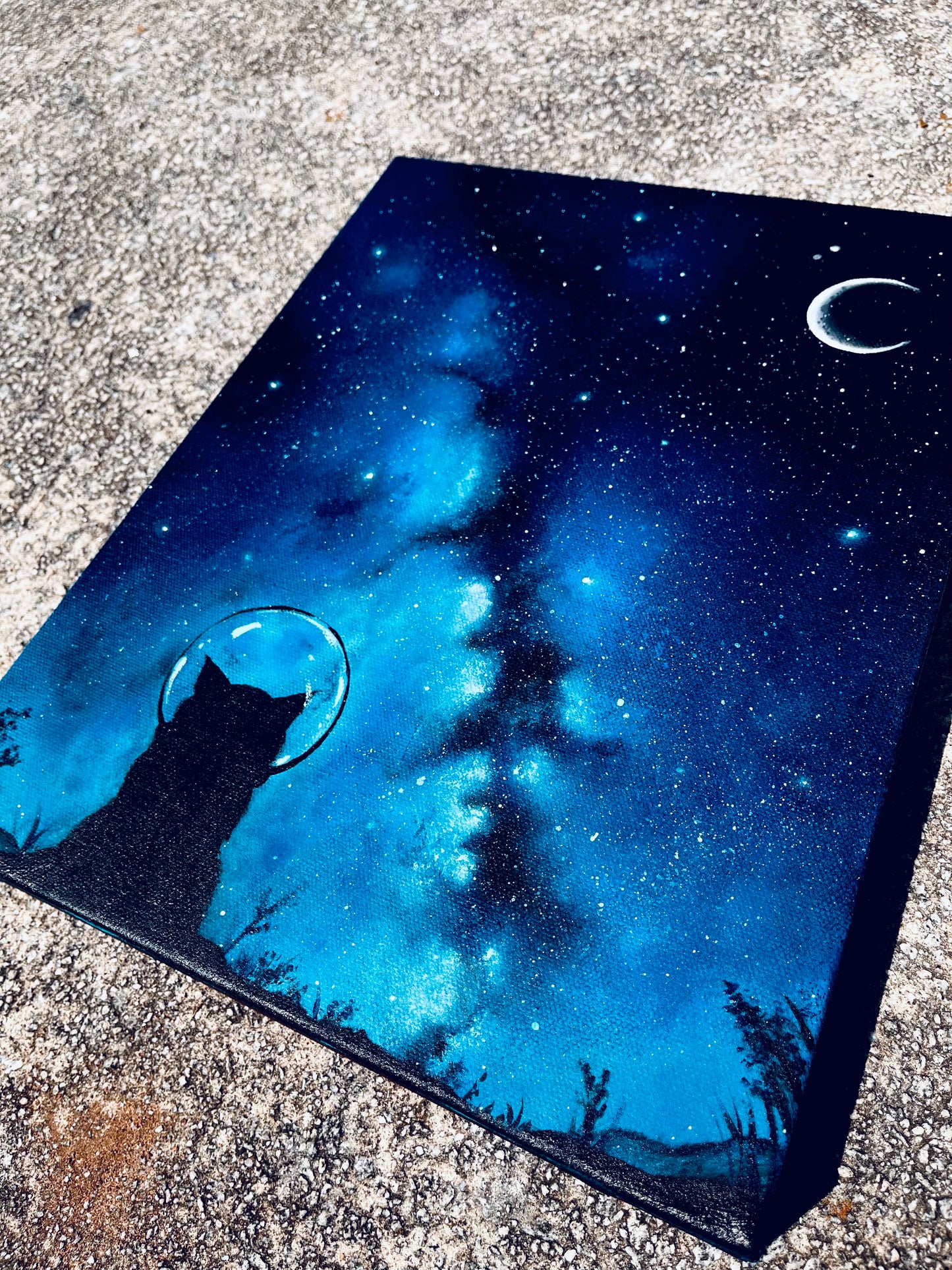 “Dare to Dream” High quality Glow-In-the-Dark ORIGINAL acrylic painting
