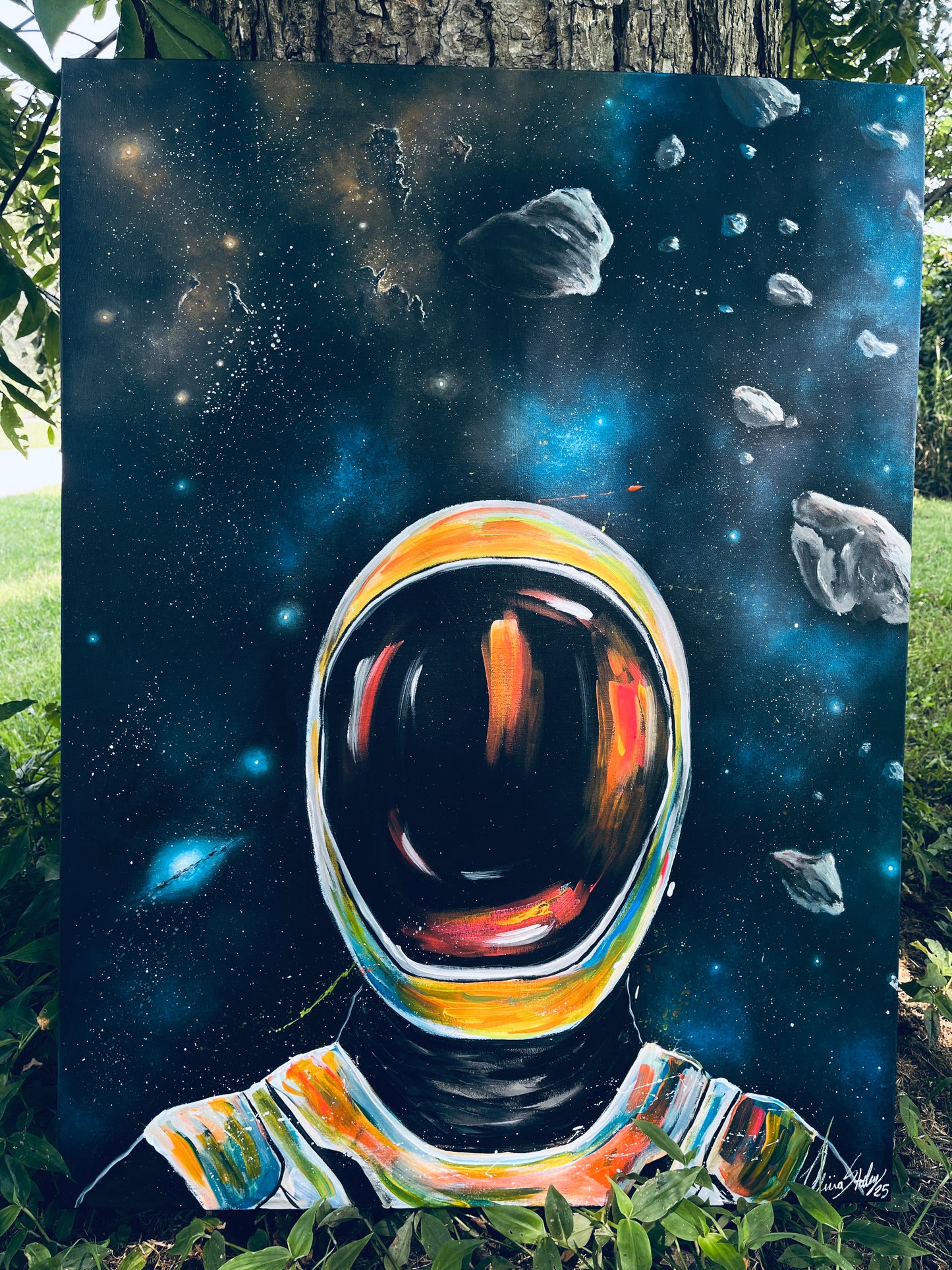 “Self Portrait” 30x40 in ORIGINAL acrylic