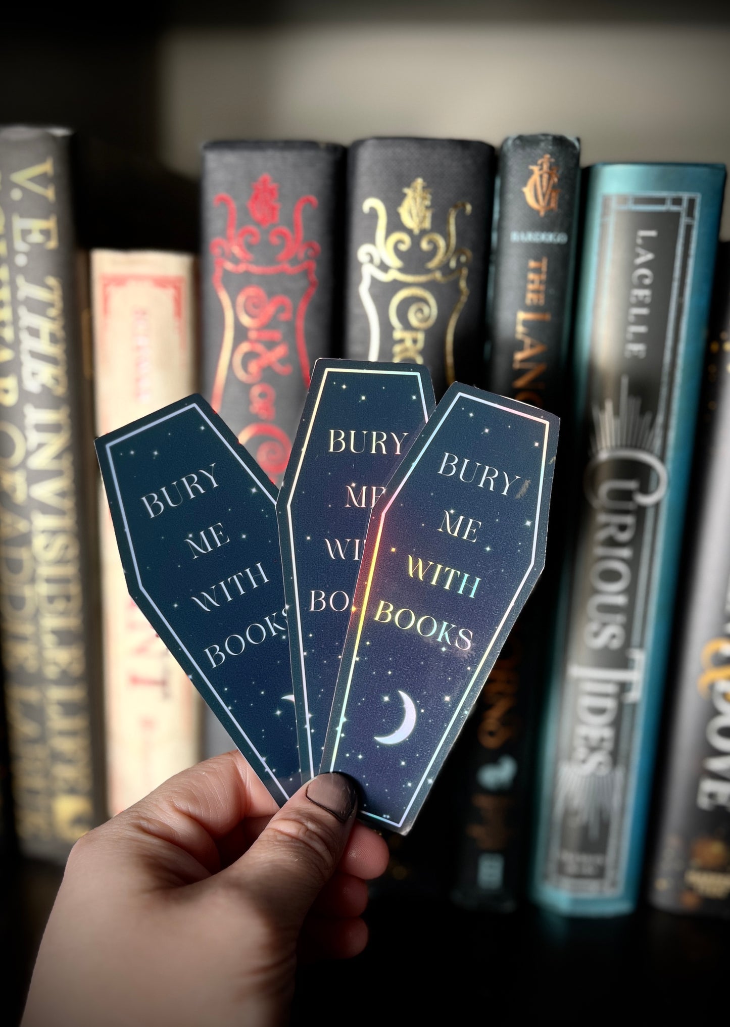 Bury Me with Books sticker 3 inches