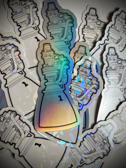 Raptor V3 Holographic Sticker