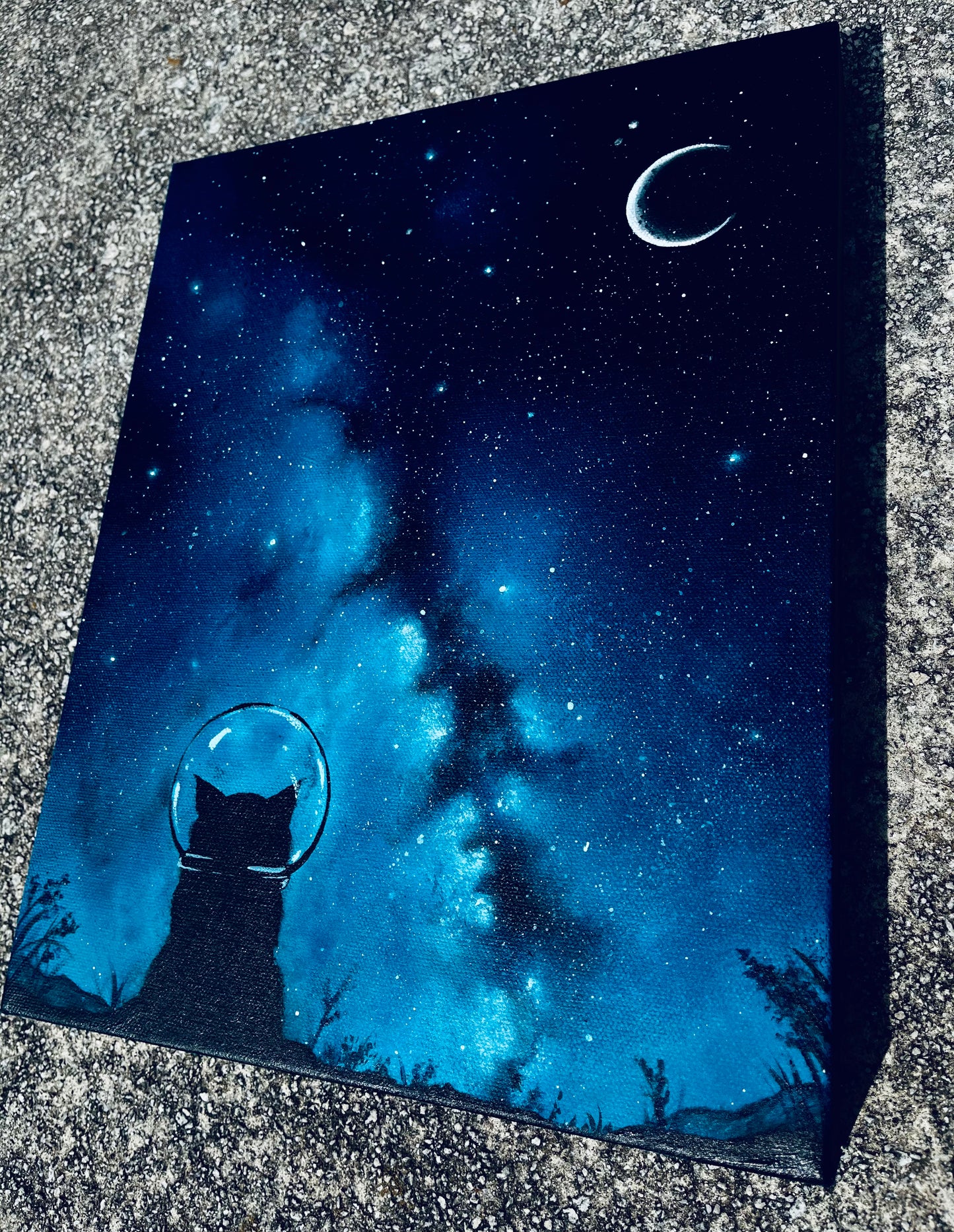 “Dare to Dream” High quality Glow-In-the-Dark ORIGINAL acrylic painting
