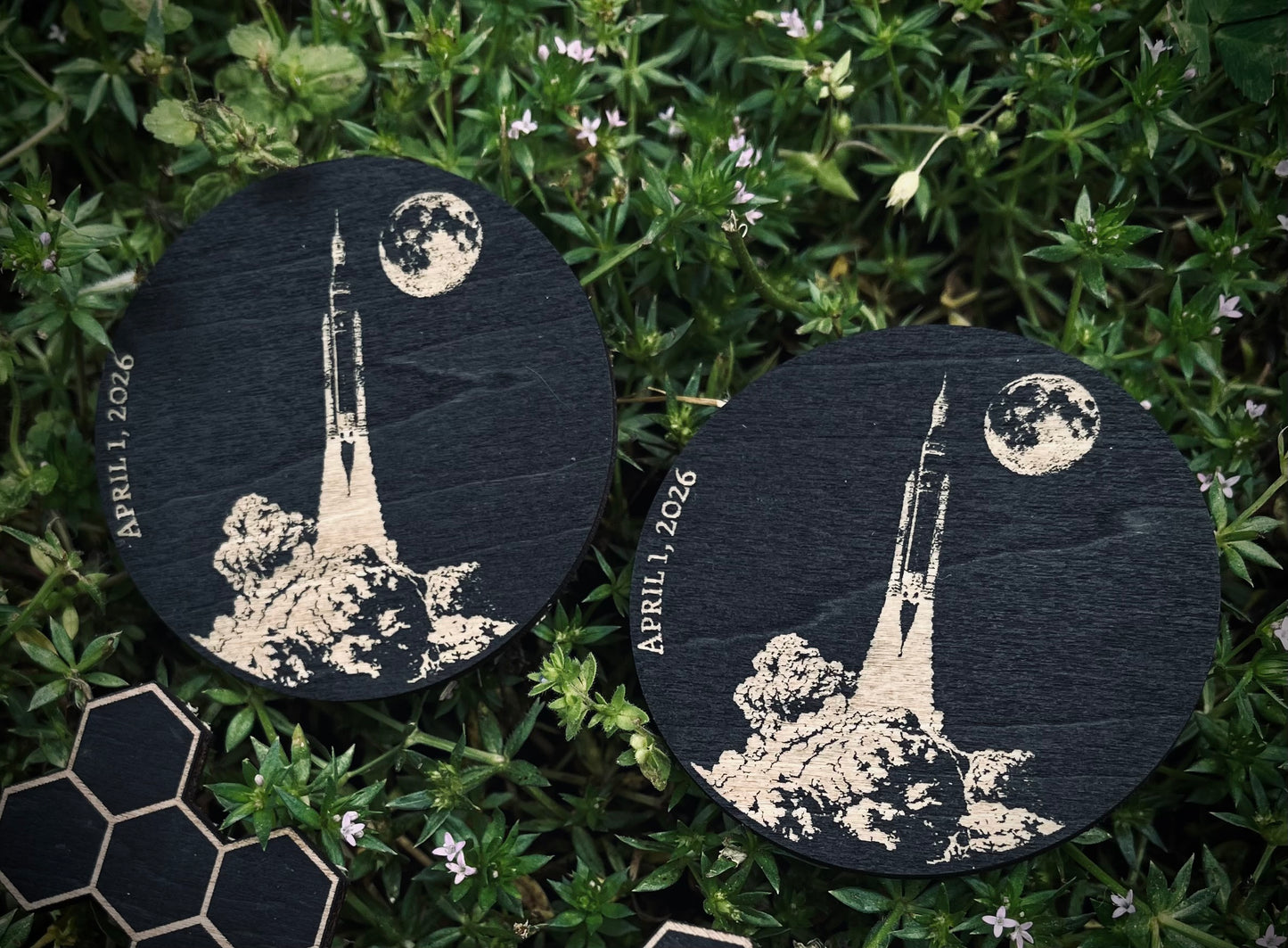 Artemis II SLS Launch pin/magnet 2 inches