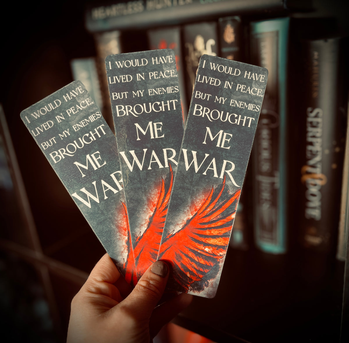 Red Rising Bookmark Print Red Rising 2x7 inch bookmark (Double Sided) laminated – Olivia Stalvey Art