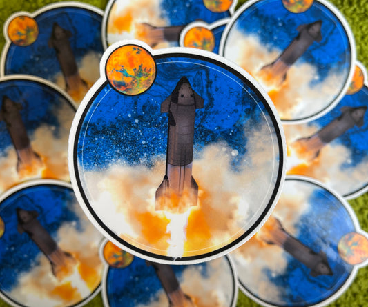 Starship Hop Sticker