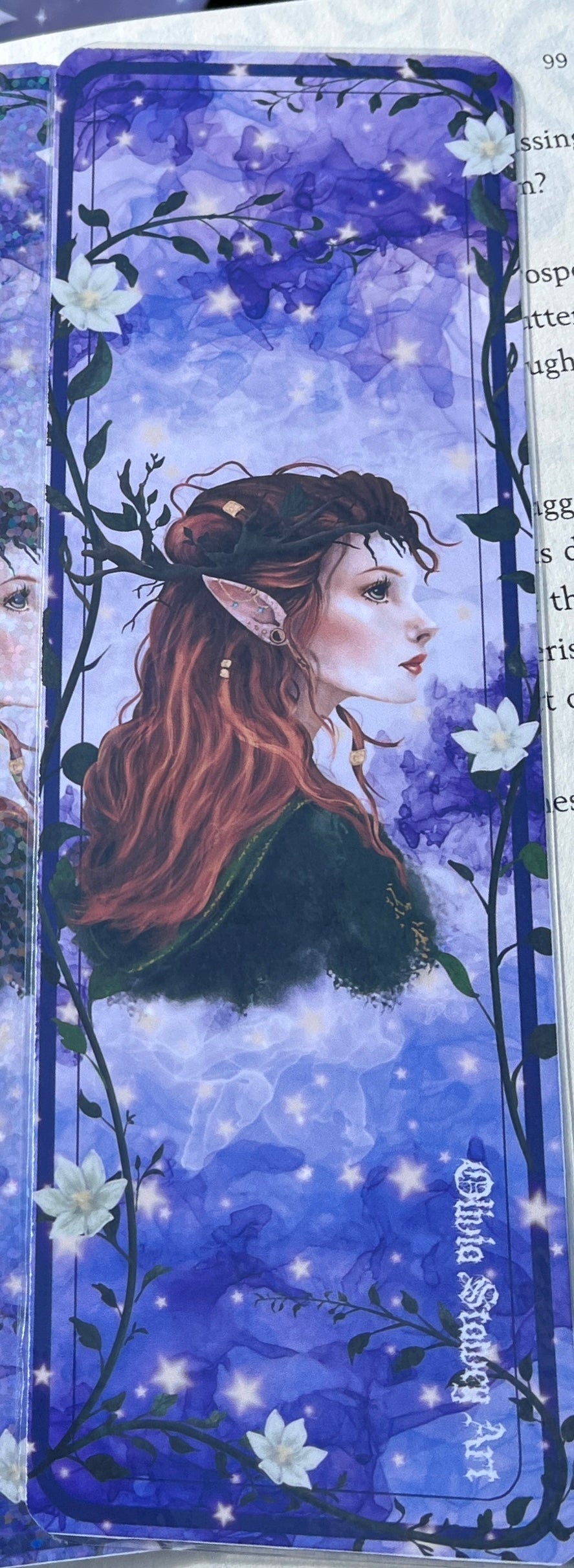 “Woodland Fae” Bookmark 2x7 inches (double sided)