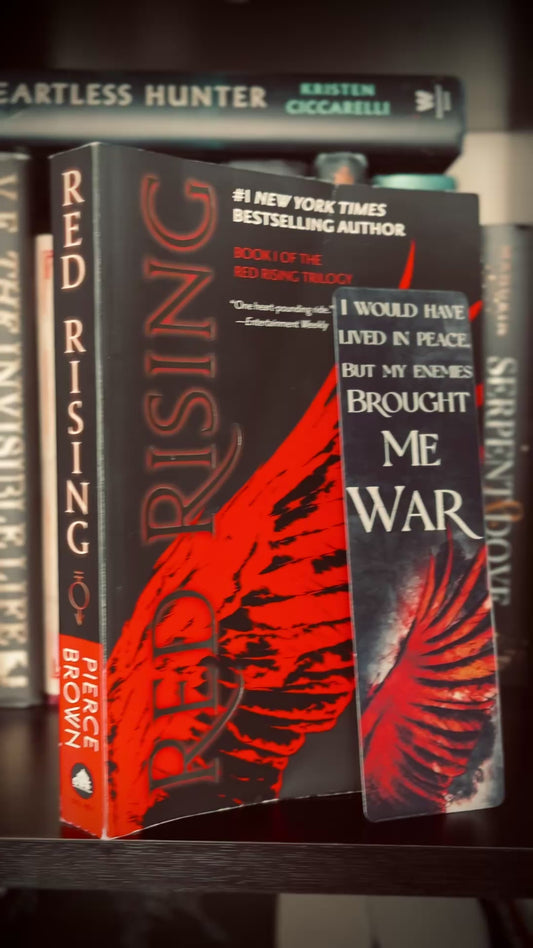 Red Rising 2x7 inch bookmark (Double Sided) laminated
